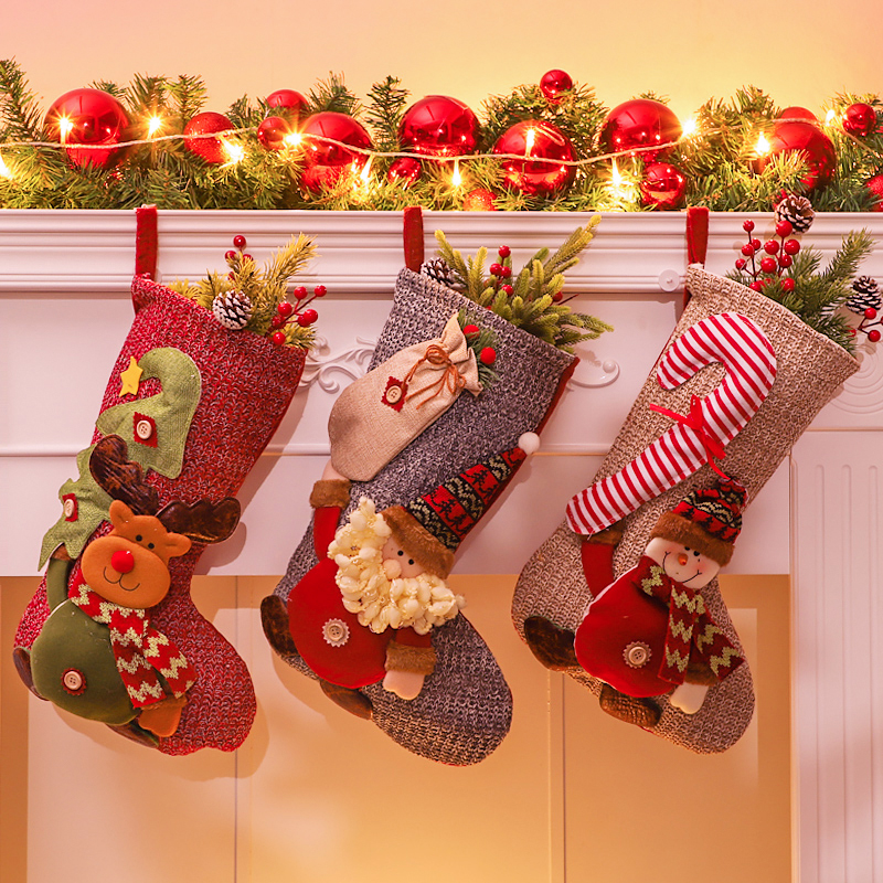 礼物袋圣诞袜欧景美陈儿童礼物