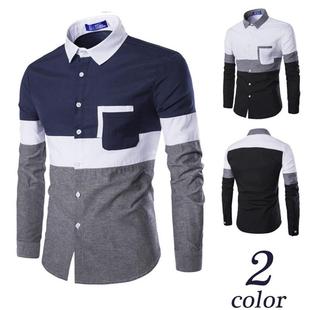 Cotton Dress Shirts Mens Casual Slim Fit Shirt牛津纺长袖衬衫
