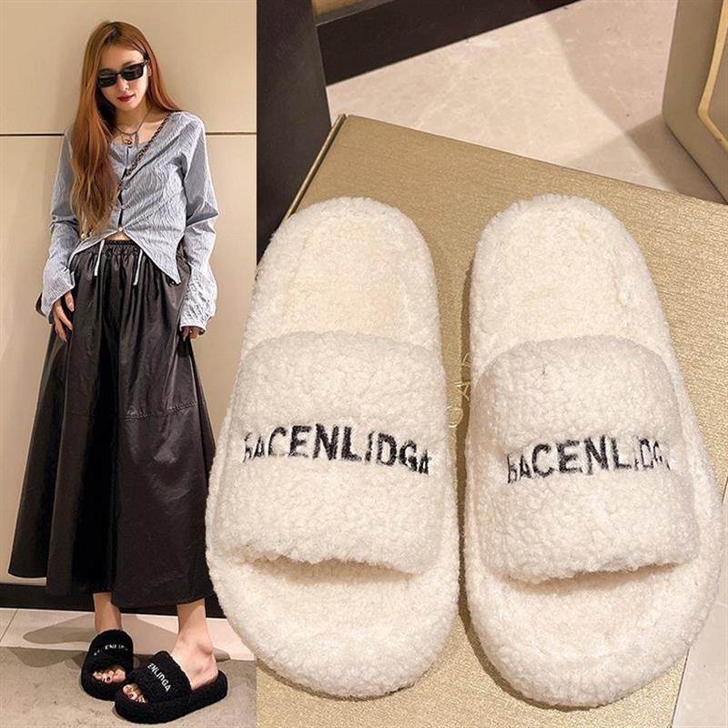 秋冬新款女毛毛拖鞋卷毛棉拖鞋女加绒保暖家居拖鞋一字毛拖,女鞋,其他拖鞋,淘宝优惠券,粉丝福利购,淘宝优惠卷