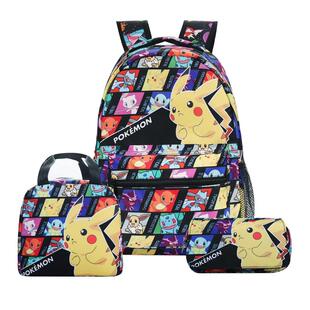 现货皮卡丘Pikachu背包pokemon宝可梦中小学生书包儿童背包双肩包