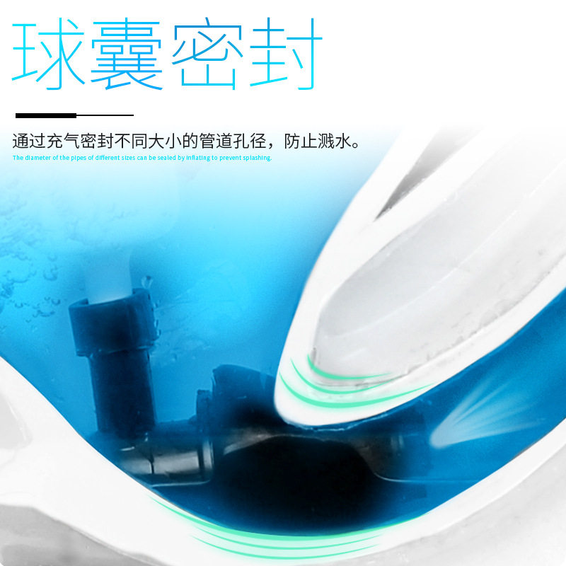 马桶疏通器家用通下水道工具厕所卫生间管道堵塞高压一炮通马桶吸
