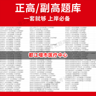都江堰市医疗中心医学高级职称副高正高级考试宝典题库卫生高级职称历年真题护理学教材妇产科副主任医师护师中医内科学超声医学全