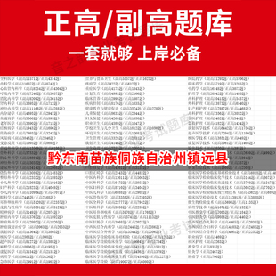 黔东南苗族侗族自治州镇远县医学高级职称副高正高级考试宝典题库卫生高级职称历年真题护理学教材妇产科副主任医师护师中医内科学