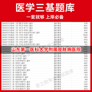 山东第一医科大学附属皮肤病医院医疗机构医务人员三基训练指南+习题集医学三基题库电子版妇儿等全科 教材考试医师护士三基三严培