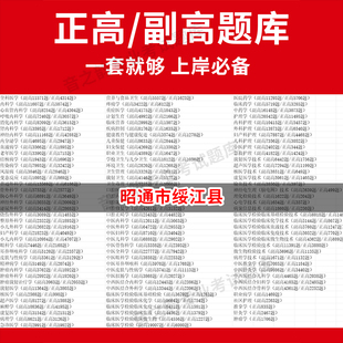 昭通市绥江县医学高级职称副高正高级考试宝典题库卫生高级职称历年真题护理学教材妇产科副主任医师护师中医内科学超声医学全科放