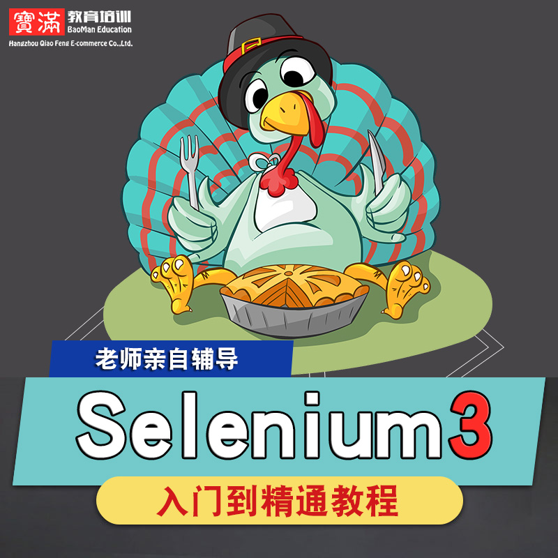 Selenium3零基础入门到精通视频教程软件教学全套网课程在线课程自学新手0基础实战培训进阶案例网课素材源文件快速掌握