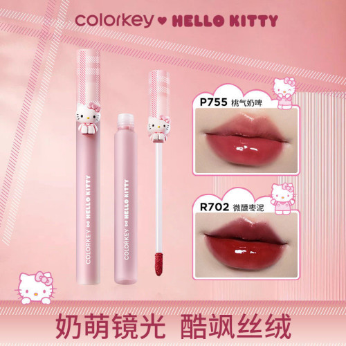 ColorKey珂拉琪唇釉女玉桂狗三丽鸥联名空气丝绒镜面唇露显白口红