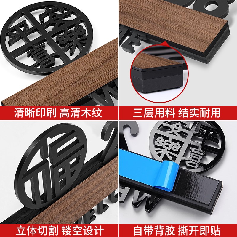 2025年新款门牌号高级感轻奢创意入户门装饰号码牌家用入户家门口