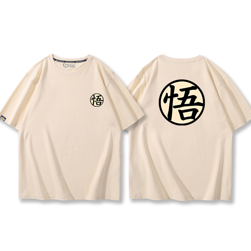 印花短袖男青少年夏纯棉半