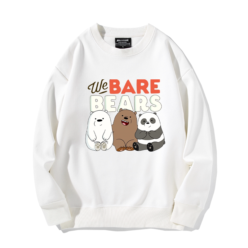 webarebears咱们三只裸熊联名卫衣男宽松日系可爱卡通情侣装卫衣