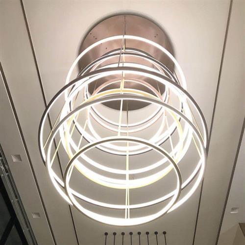 酒店工程吊灯非标轻奢水晶灯波浪灯山峰灯山脉灯设计感造型灯