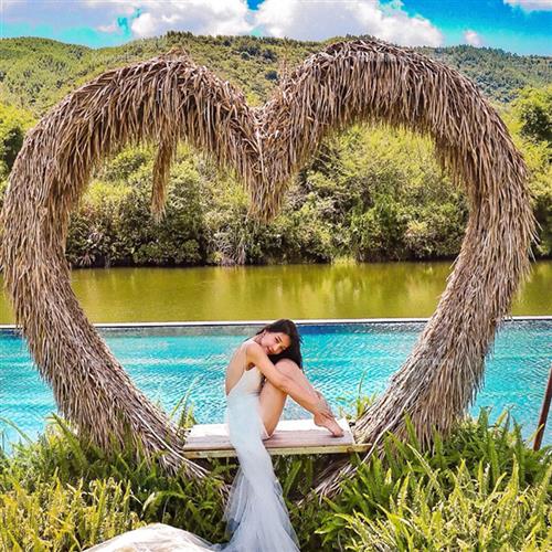 户外休闲藤编鸟巢吊椅网红巴厘岛景区创意摄影道具民宿秋千