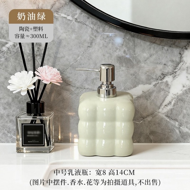 洗发水陶瓷沐浴露按压装瓶分复古高颜值洗手液创意瓶子空瓶家浴室