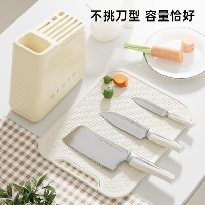 勺子菜刀台面家用沥水筷子厨房置物架一体式收纳刀架梯形架多功能