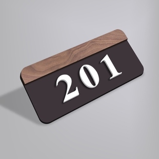 门牌号住宅办公室新款牌标识高档装饰门贴公司创意订制入户门家用