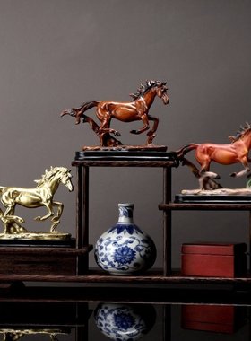家居仿真装饰摆件骏马奔驰欧式客厅玄关骏马乔迁招财礼品开业酒柜