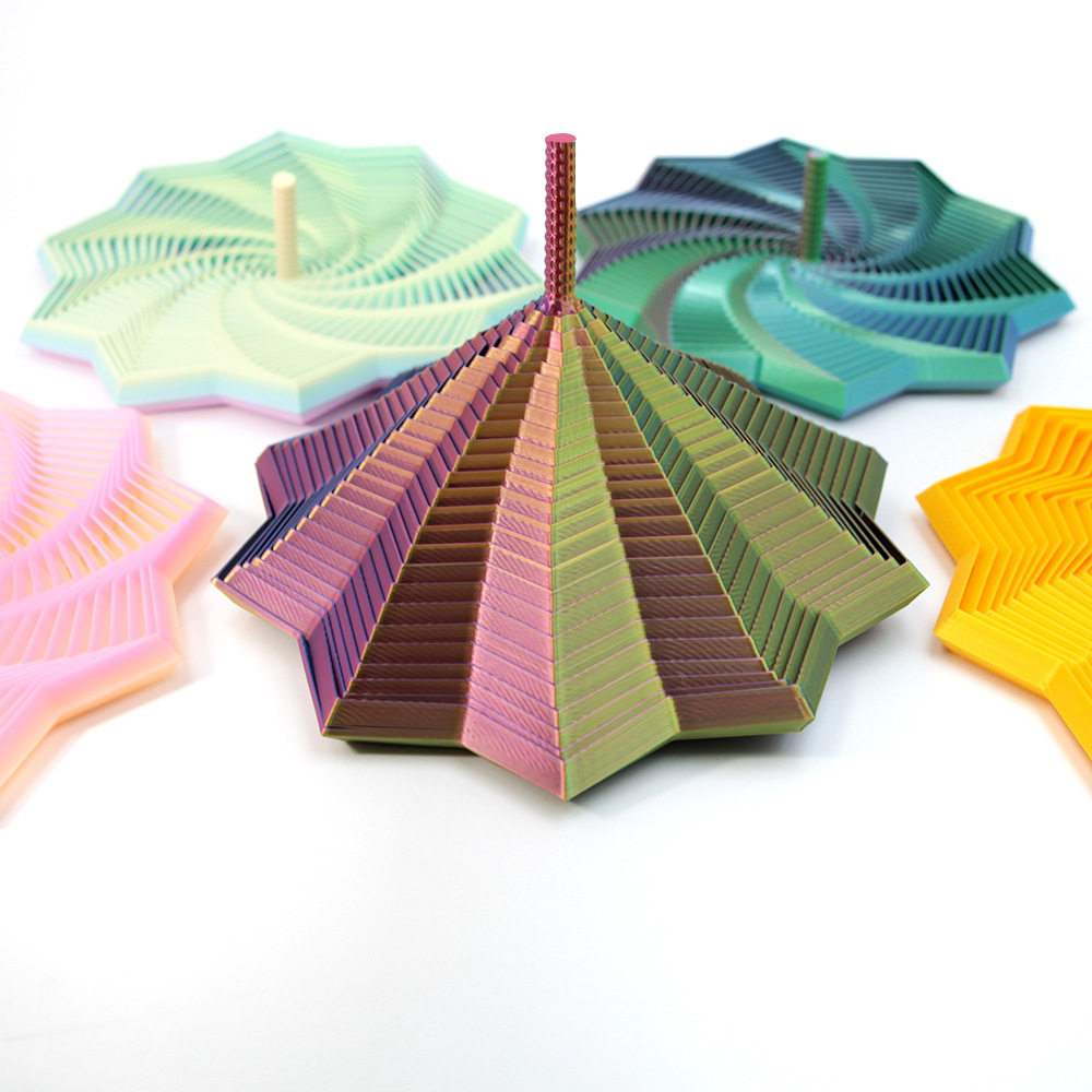 3D打印视错觉解压萝卜塔折叠儿童益智玩具立体多边形螺旋设计玩具,玩具/童车/益智/积木/模型,创意/整蛊玩具,淘宝优惠券,粉丝福利购,淘宝优惠卷