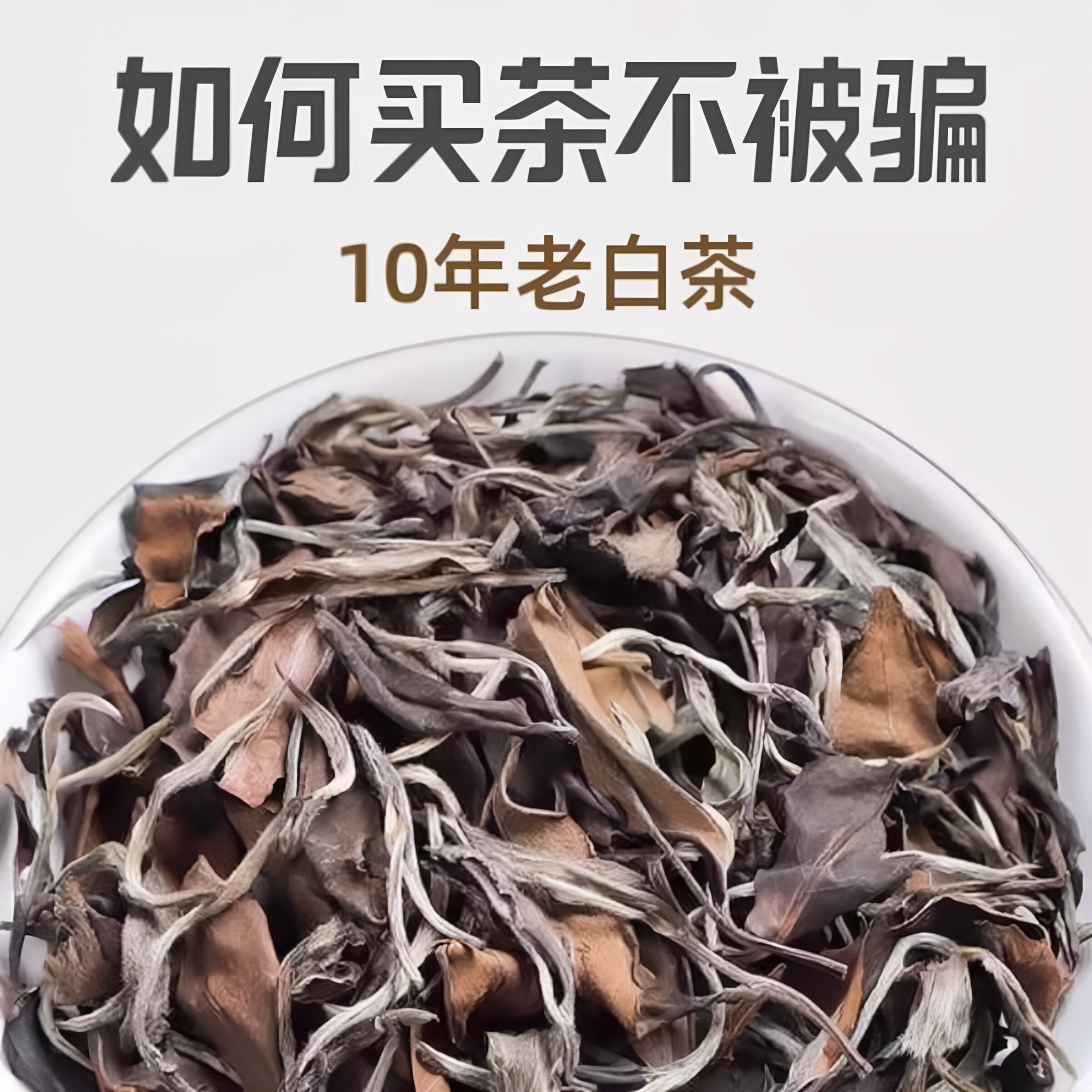 白茶福鼎白茶茶叶枣香老白茶10年贡眉寿眉白牡丹散装礼盒装500g