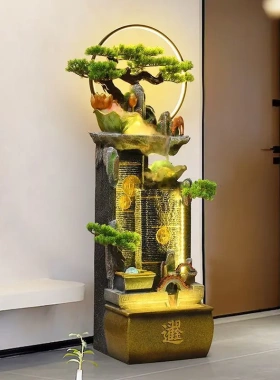 树脂材质假山流水喷泉摆客厅