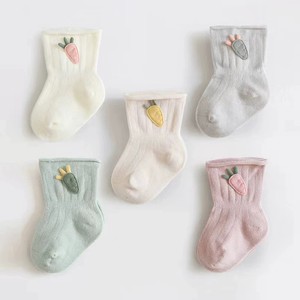 新生婴儿儿胎袜无骨0到3个月6一12宝宝初生幼儿中筒袜子春秋冬季5