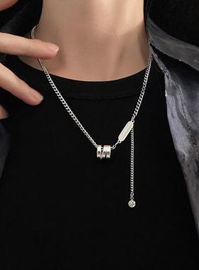 钛钢项炼女不掉色独特小众设计颈炼男生配饰高级感2025新款毛衣炼