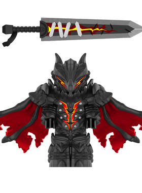 适用乐高剑风传奇死亡之翼格斯嘎子第三方拼装积木人仔玩具GP103