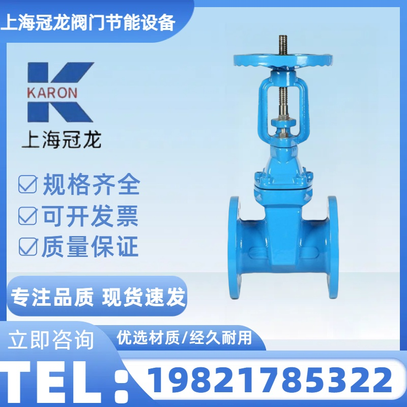 上海冠龙 Z45X-16Q法兰暗杆闸阀