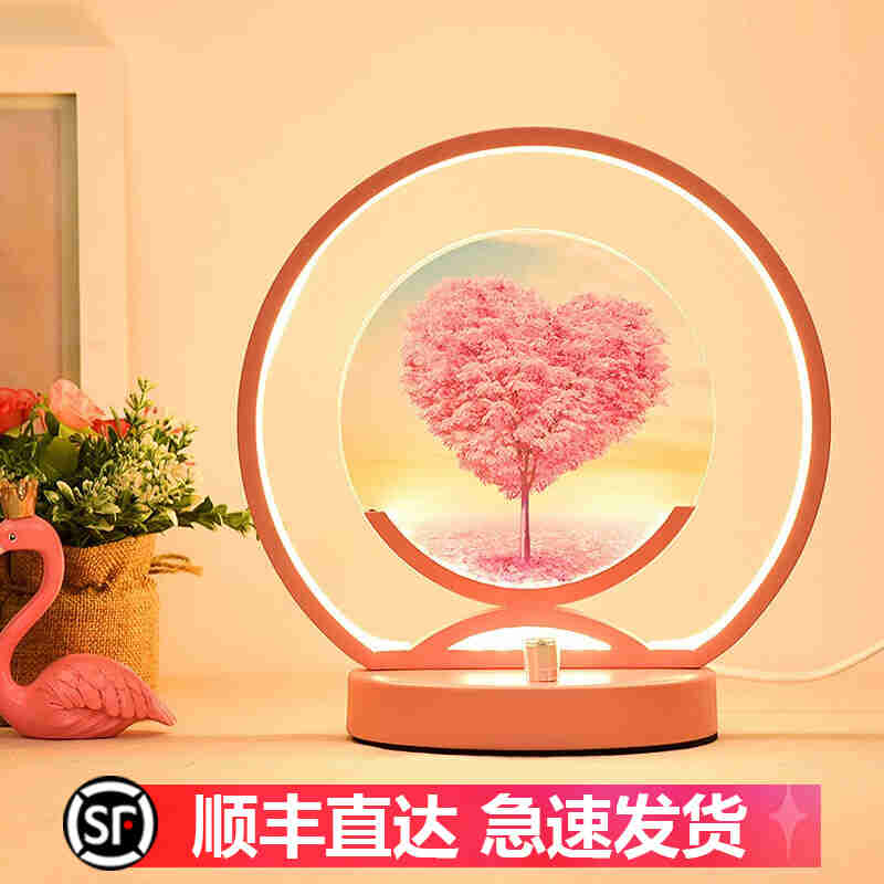 优丽美家新中式台灯卧室床头灯创意床头柜灯结婚房装饰台风可调i.