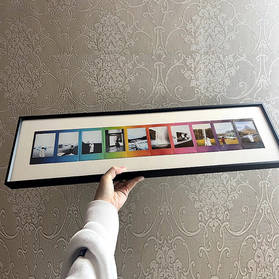 拍立得彩虹mini相纸相框相架闺蜜情侣sq方相纸画框裱迷你照片