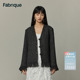 Fabrique新中式 金属盘扣流苏羊毛粗花呢夹克外套女