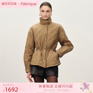 【博主同款】Fabrique杏仁派轻薄菱格棉服女2025新款秋冬棉袄外套