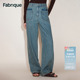 Fabrique 复古蓝双色贴袋弯刀牛仔裤