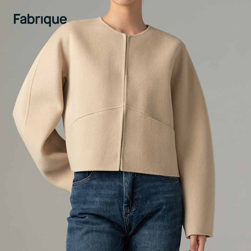 Fabrique羊绒羊毛圆领挂扣短外套 Ella设计师Hideaki Sakaguchi-封面