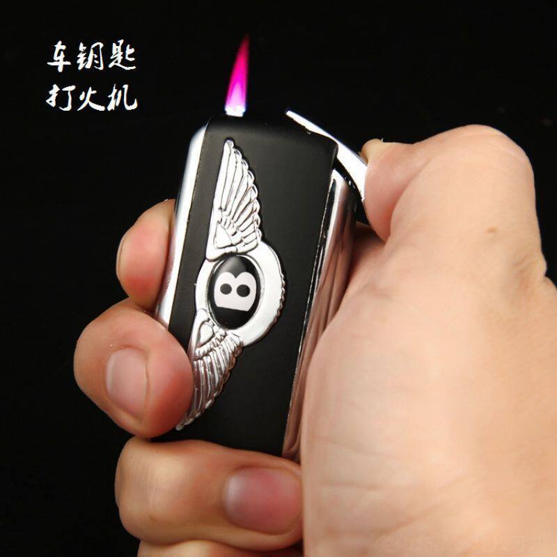 装逼神器大宾利仿真1:1车钥匙打火机钥匙扣易携带充气打火机