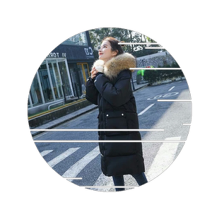 中长款棉服女韩版矮个子东大门原宿风棉衣女面包服冬天外套女