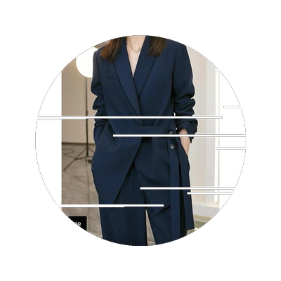 大嫂同款2026春秋季新款大码胖mm宽松减龄阔腿裤两件套西装套装女