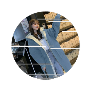女装中长款新款棉衣女原宿风韩版宽松棉服冬季外套女2026学生棉袄