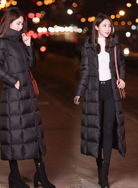 冬季棉衣女女士棉袄修身长款加厚棉服女加厚外套2026连帽新款过膝