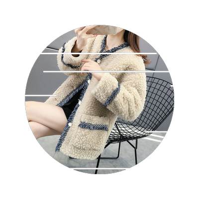 2025新款加厚保暖小香风女士羊羔毛外套女秋冬季皮毛一体百搭显瘦