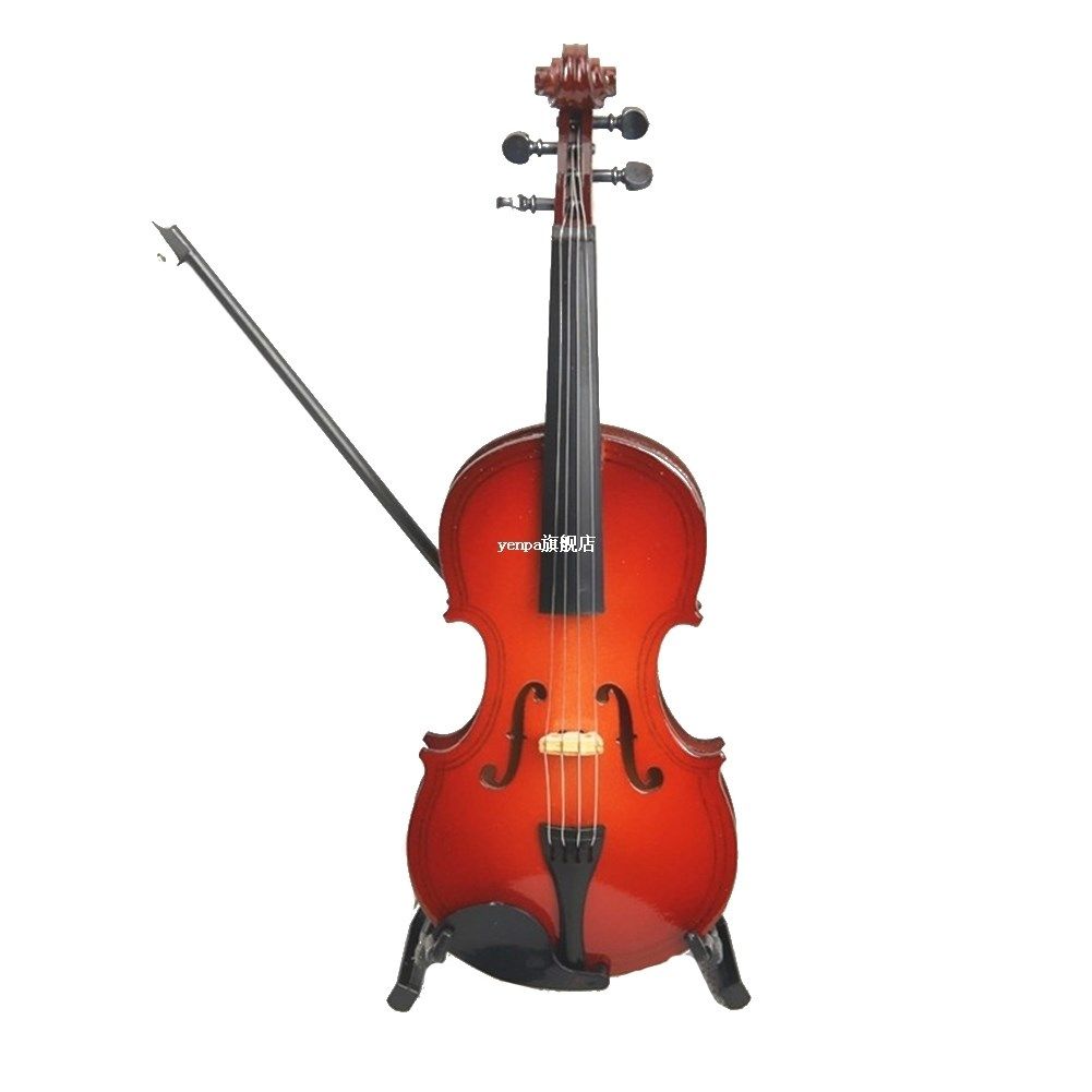 violin model miniature handmade collection desktop with box