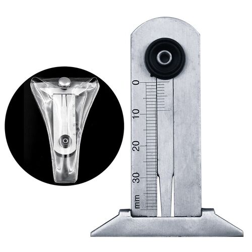Stainless Steel Car Tyre Tire Tread Depth Gauge Meter Ruler