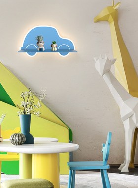 nordic children plane pink heart car wall lamp kids study be