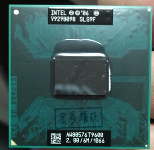 Core 2 Duo T9600 CP Laptop processor PGA 478 cpu  workin