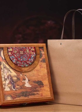 Luxurious Tea Box Caddies Wooden Storage Boxes 357g Puer Hol