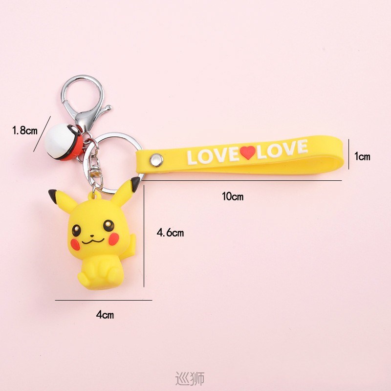 Pokemon Pendant Pikachu Charizard Cartoon Decoration Car Key