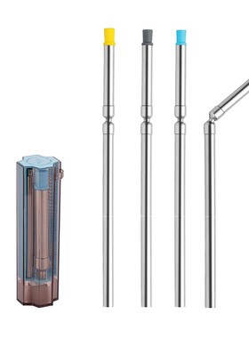 304 Stainless Steel Bendable Straw Detachable Portable Envir