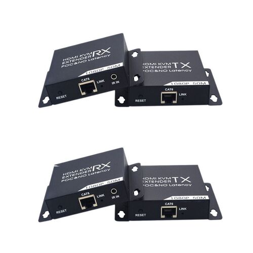 50M HDMI KVM Extender HD 1080P CA6 CA6A CA7 X and RX IR Remo