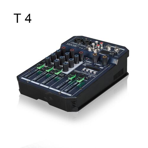 Mini 2/4 Ch bluetooth Mixer Audio Mixing Console Sound Card