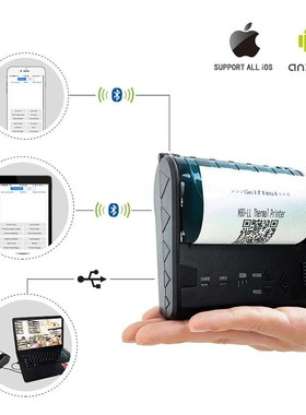 Portable 80mm bluetooth thermal printer Andriod iOS windows