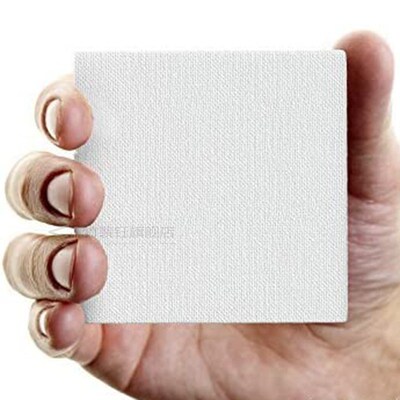 12Pcs White Blank Art Boards Mini Stretched Artist Canvas Ar